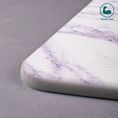 ZenStone Ultra-Absorbent Bath Mat - Marbled | Secure Grip | Eco-Friendly