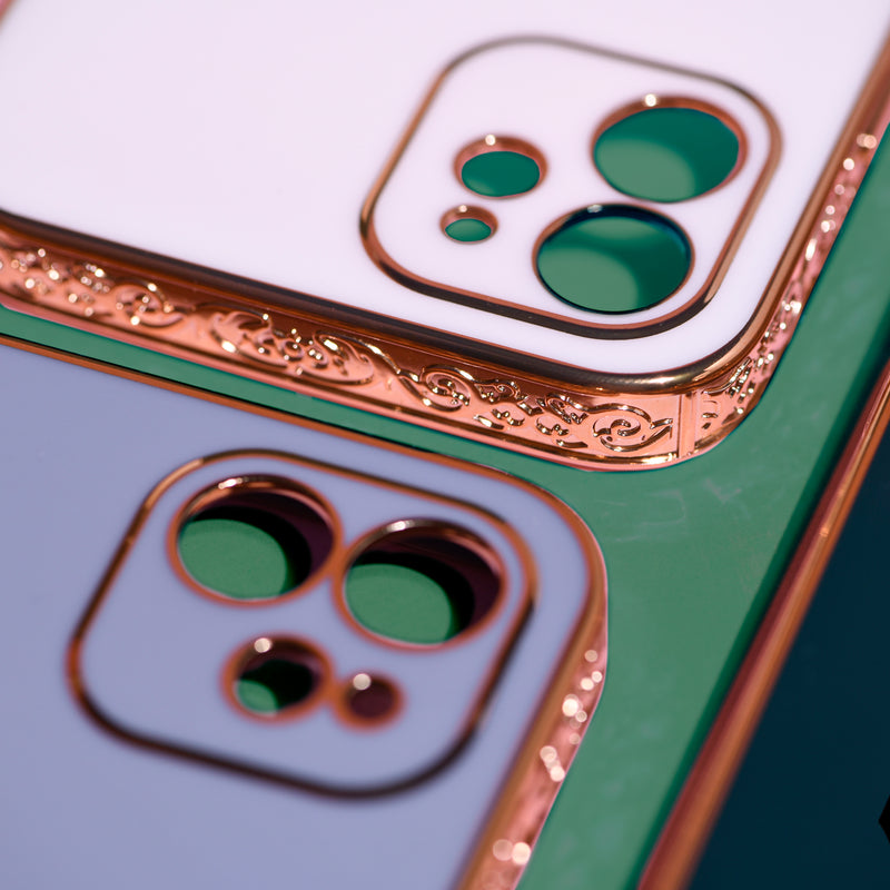 Rose Gold Carved Edge Luxury iPhone 12 Case iPhone 12 & 12 Pro June Trading   