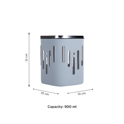 Store 'O' Grip Borosilicate Glass Container with Protective Silicone Sleeve