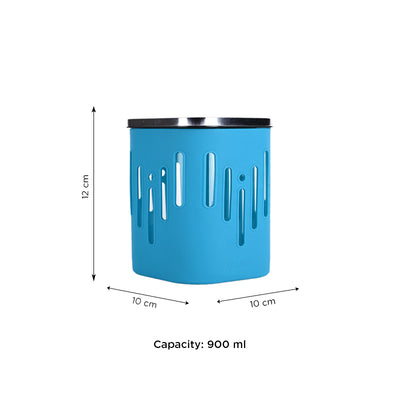 Store 'O' Grip Borosilicate Glass Container with Protective Silicone Sleeve