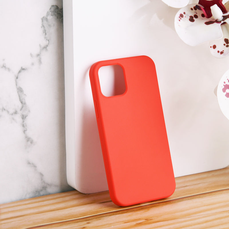 Colour Drop Silicone iPhone 12 & 12 Pro Case iPhone 12 & 12 Pro June Trading Rouge Red  