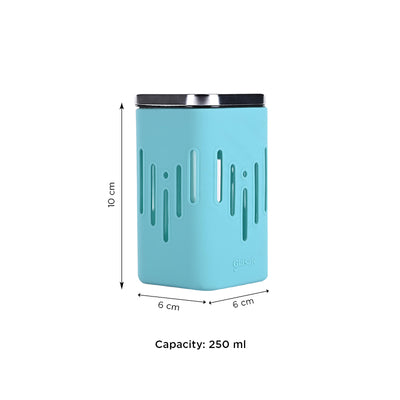 Store 'O' Grip Borosilicate Glass Container with Protective Silicone Sleeve