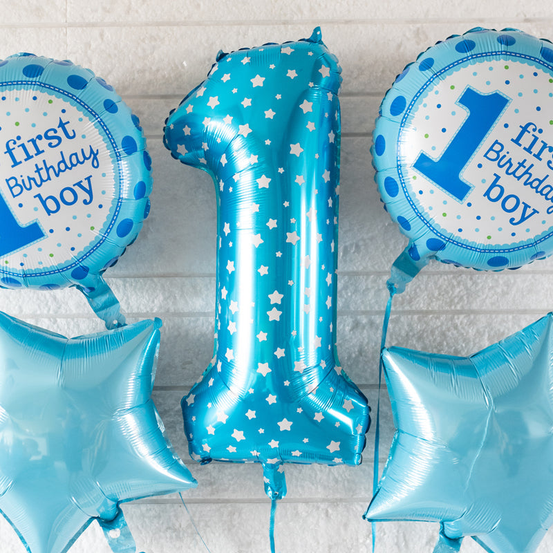 First Birthday Boy Balloon (Set)