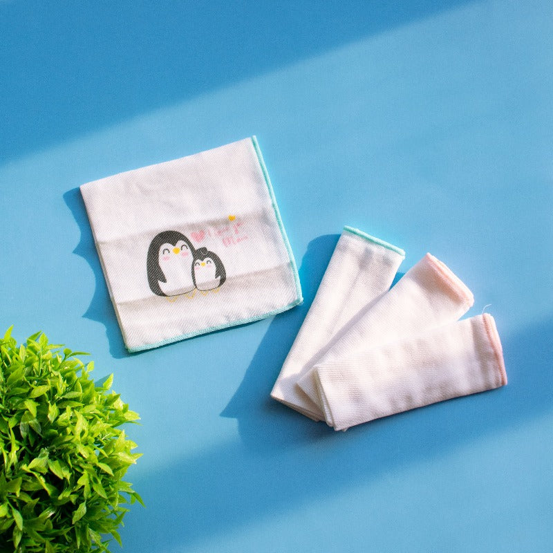 Adorable Penguin Duo Handkerchief Handkerchiefs ERL   