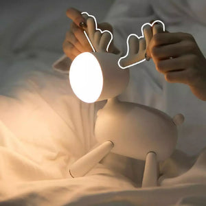 Silicone Deer Style LED Night Lamp Desk Lamps Coral Tree   