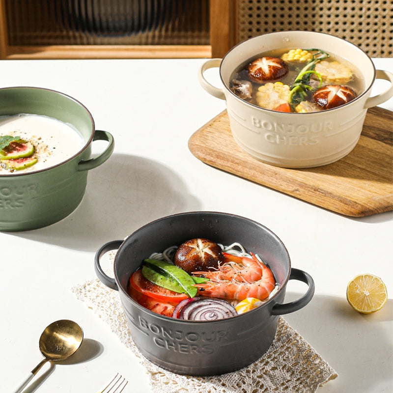 Misaki Large Ceramic Hot Pot Serving Bowls The June Shop   