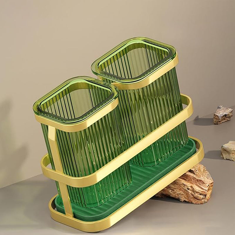 Opulence Green Cutlery Caddy (Wall-Mountable)