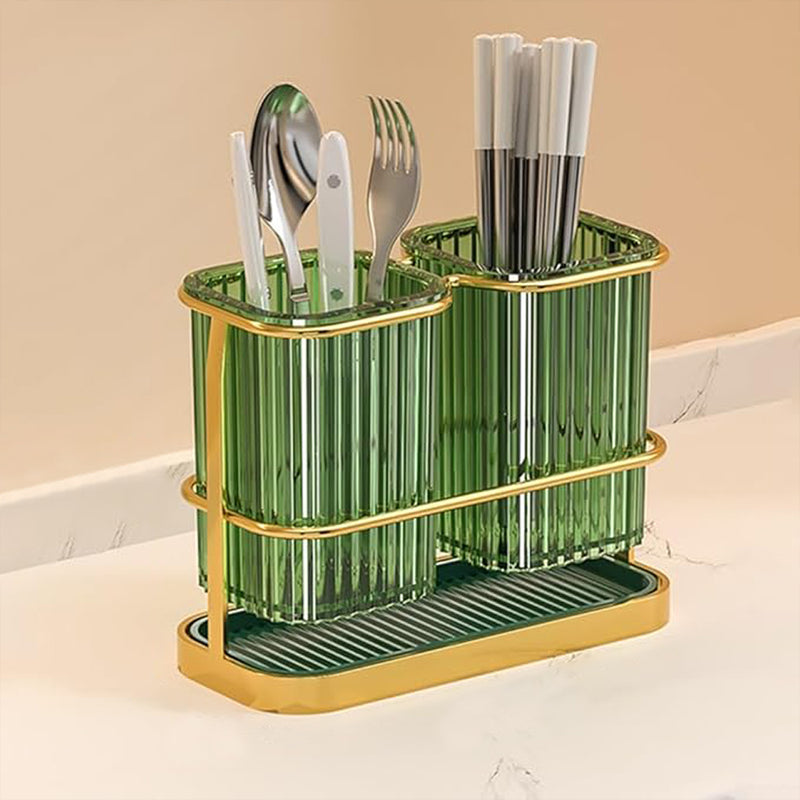 Opulence Green Cutlery Caddy (Wall-Mountable)