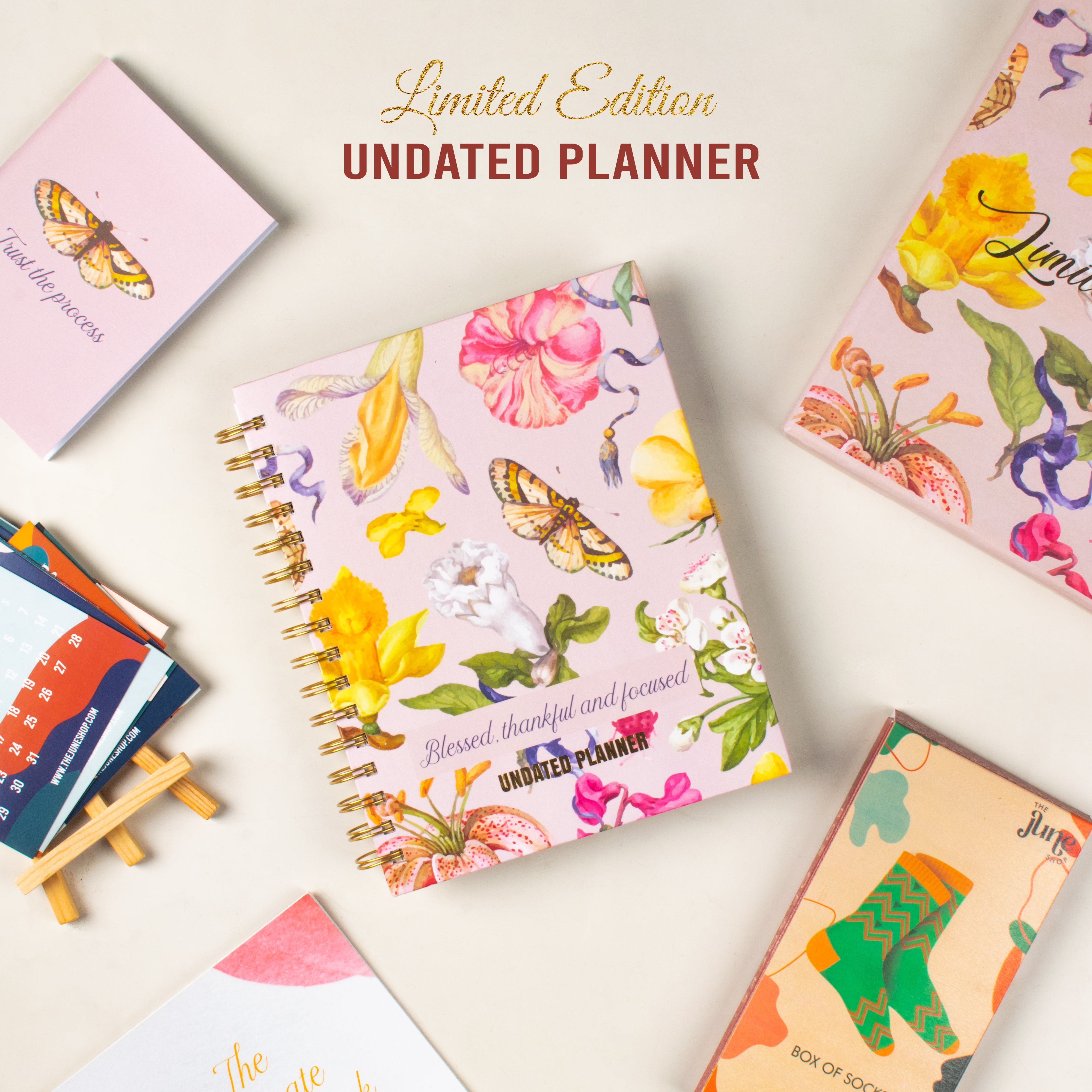 Limited Edition Undated Planner - Blessed, Thankful & Focused