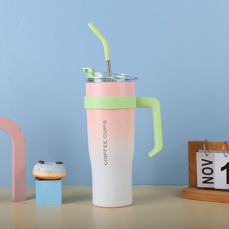 ColorWave Travel Sipper Heat & Cold Beverage Insulated Mug