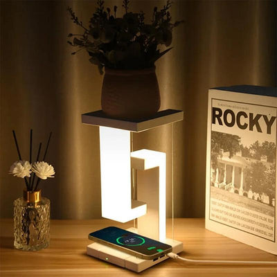 Bright Dock Gravity Table Lamp & Wireless Charger