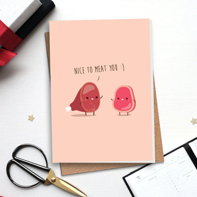 Nice To Meat You - Greeting Card Greeting Card June Trading   