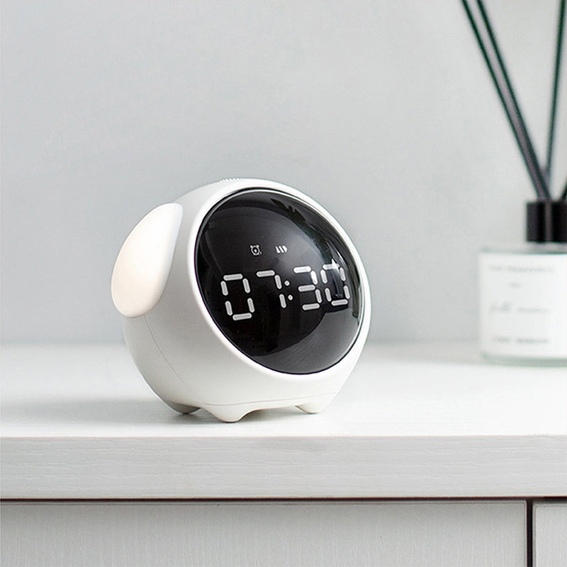 Pixie Emoji Alarm Clock With Night Light Table Clocks The June Shop   
