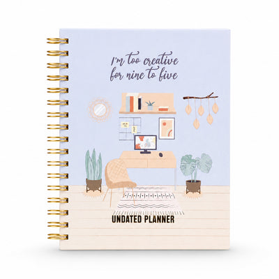 Too Creative For 9 to 5 — Undated Planner + Ultimate Sticker Book