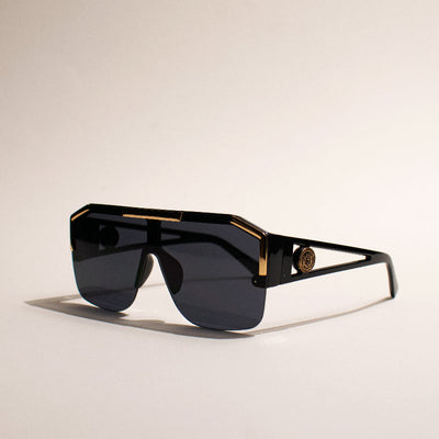 Luxury Oversized Black Tint Square Sunglass Eyewear June Trading   