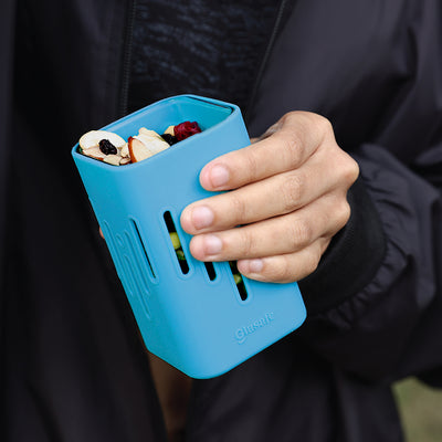 Store 'O' Grip Borosilicate Glass Container with Protective Silicone Sleeve