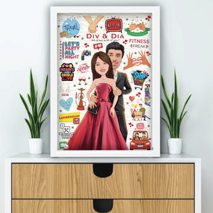 Artwork Frame (Solo/Pair/Couple/Group) Personalized Gifts VJ Impressions   