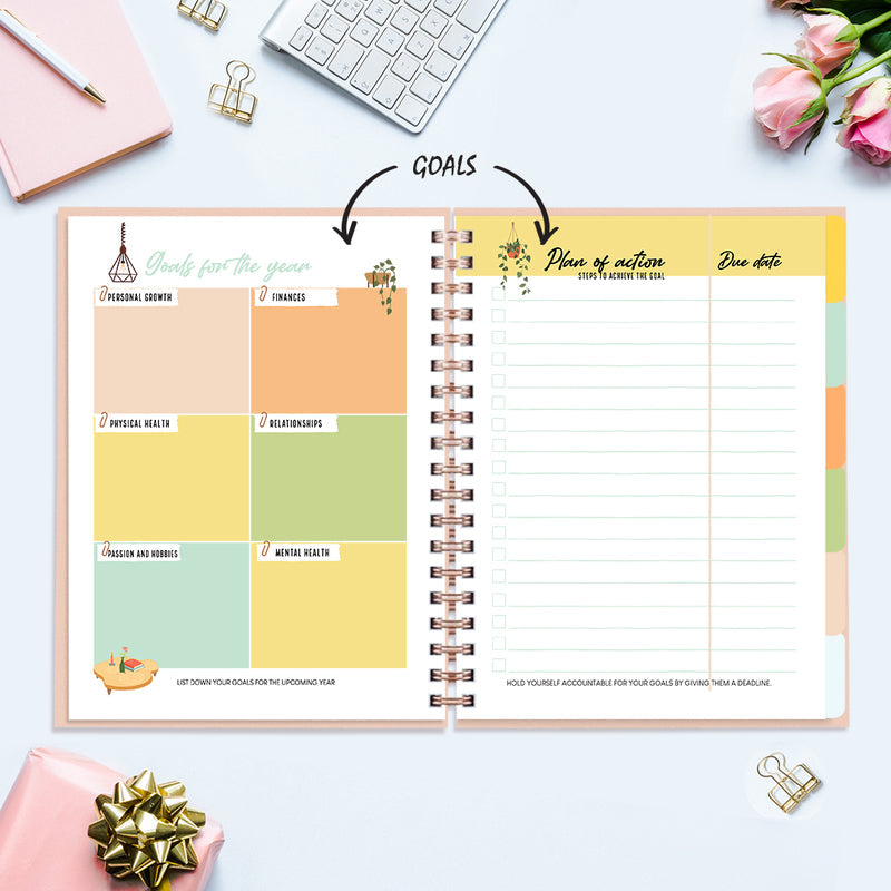 Shine Like The Universe - Undated Yearly Planner Undated Planners June Trading   