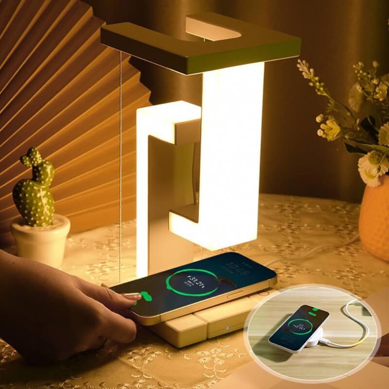 Bright Dock Gravity Table Lamp & Wireless Charger