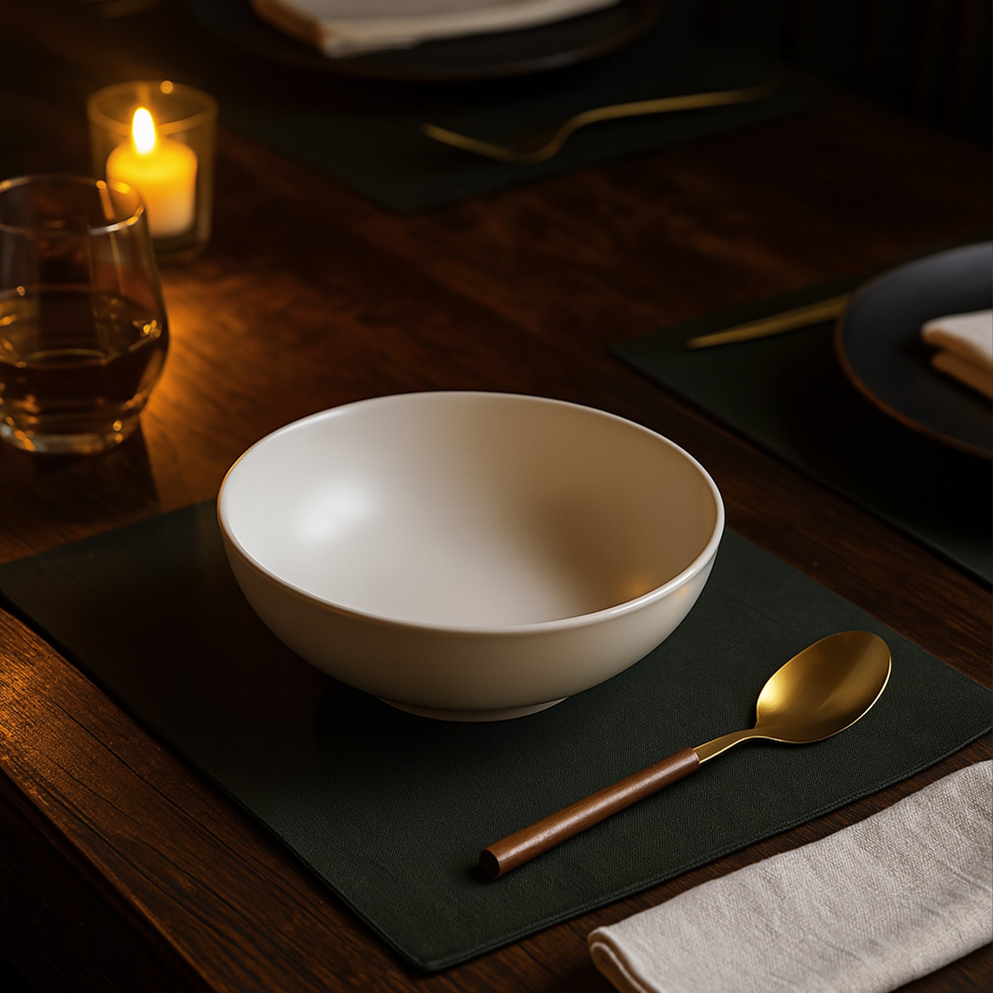 Ivory White Soft-Hued Glazed Bowl