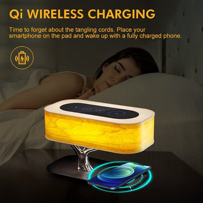 Bonsai Bluetooth Speaker Lamp With Wireless Charging Pad (Magsafe & Qi Charging) Lamps Coral Tree   