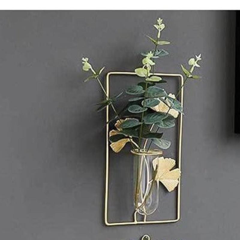 Metal Frame Test Tube Planter