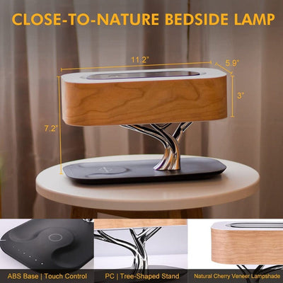Bonsai Bluetooth Speaker Lamp With Wireless Charging Pad (Magsafe & Qi Charging) Lamps Coral Tree   