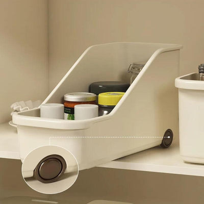 Storage Basket With Wheels Small (Set of 2)