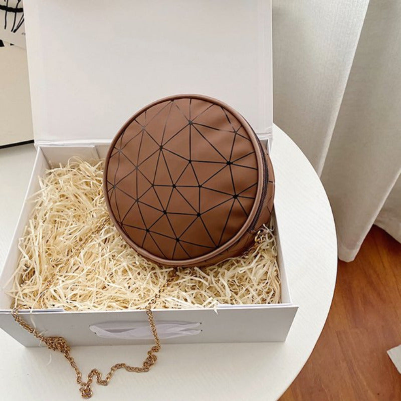 Round Geometric Sling Bag  June Trading   