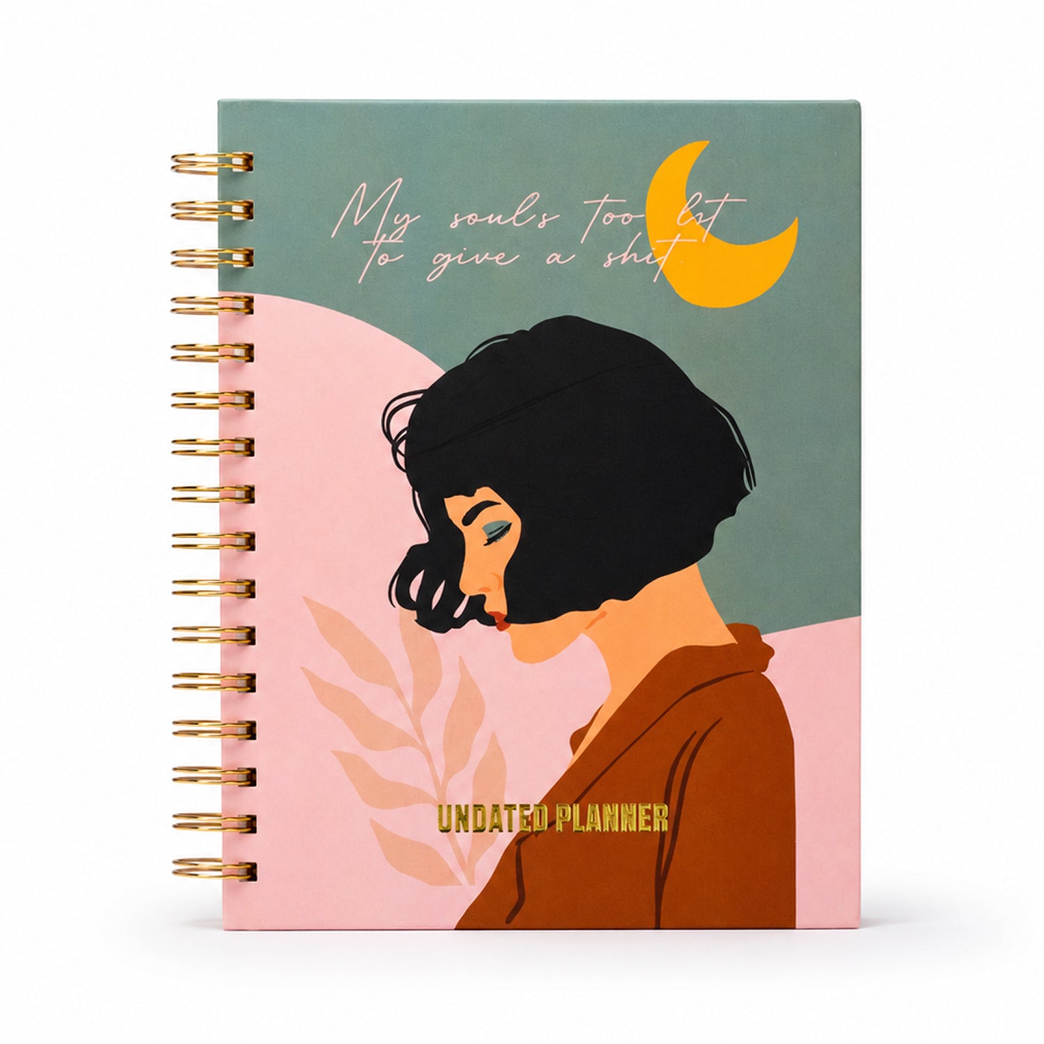 Undated Yearly Planner - My Soul's Too Lit + Ultimate Sticker Book