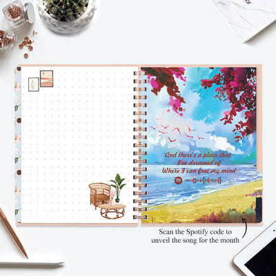 Undated Yearly Planner (2025 Collection) You Don't Have To Be Perfect + Ultimate Sticker Book