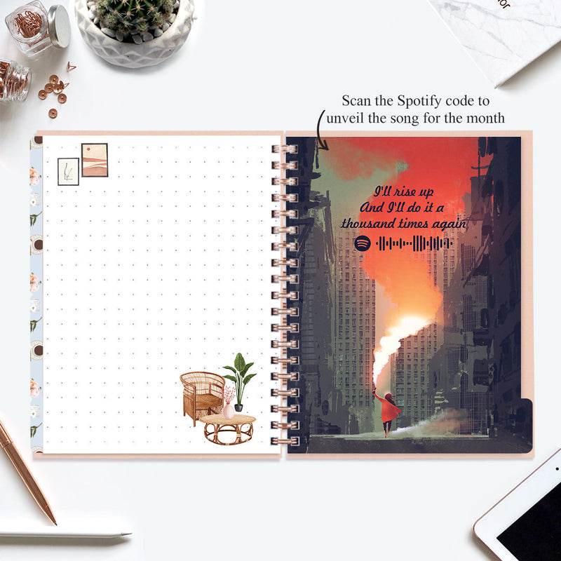 Undated Yearly Planner (2025 Collection) Out Do Me + Ultimate Sticker Book