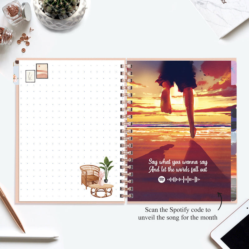 Undated Yearly Planner (2025 Collection) Out Do Me + Ultimate Sticker Book