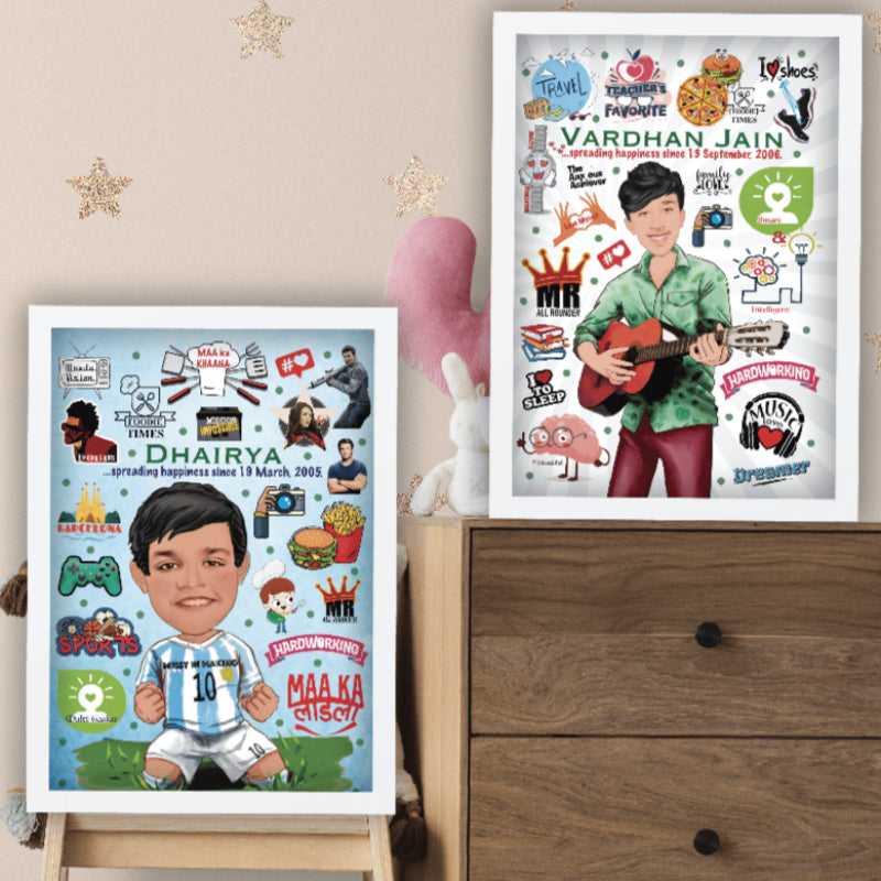 Artwork Frame (Solo/Pair/Couple/Group) Personalized Gifts VJ Impressions   