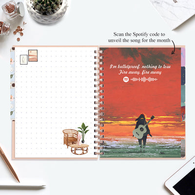 Undated Yearly Planner (2025 Collection) Out Do Me + Ultimate Sticker Book