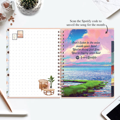 Undated Yearly Planner (2025 Collection) Out Do Me + Ultimate Sticker Book