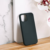 Colour Drop Silicone iPhone 12 & 12 Pro Case iPhone 12 & 12 Pro June Trading Jet Black  