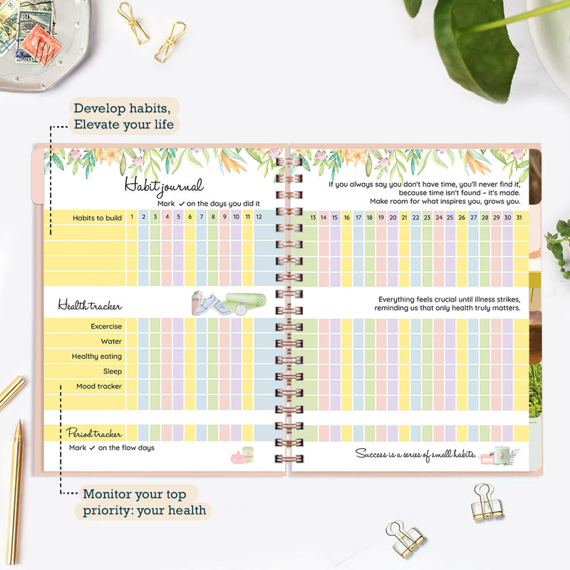 Undated Yearly Planner (2024 Collection) Dust Settles, I Don&