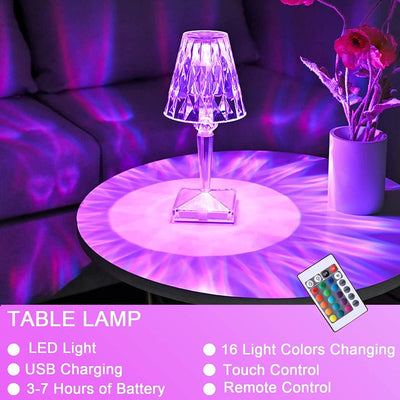 Crystal Touch Table Lamp LED Night Light Desk Lamps Coral Tree   