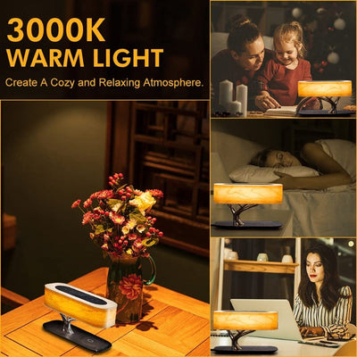 Bonsai Bluetooth Speaker Lamp With Wireless Charging Pad (Magsafe & Qi Charging) Lamps Coral Tree   