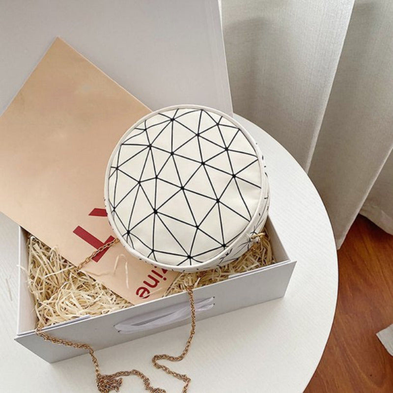 Round Geometric Sling Bag  June Trading   