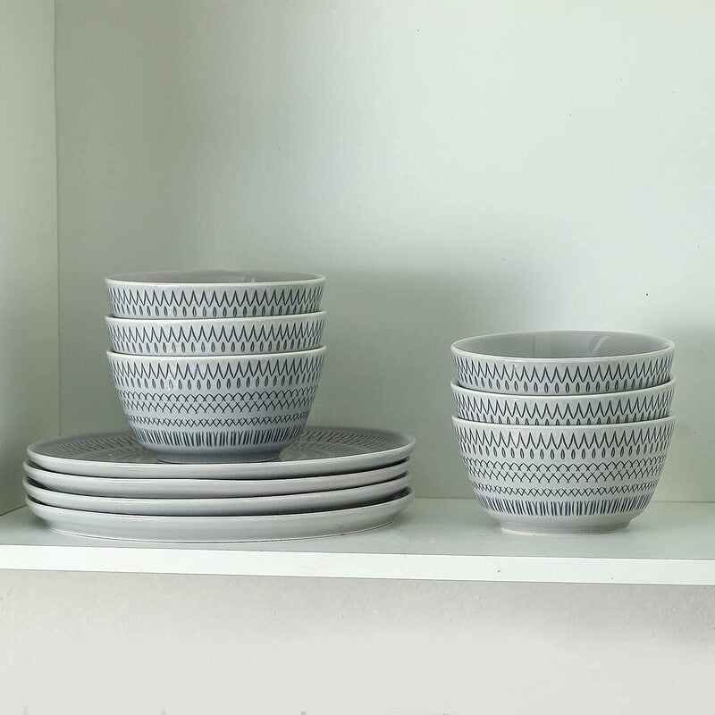 Traditional Pattern Ceramic Bowl (5 Inches) Soup Bowls June Trading   