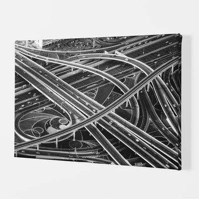 Road Network - Canvas Canvas Painting Lumoarte   