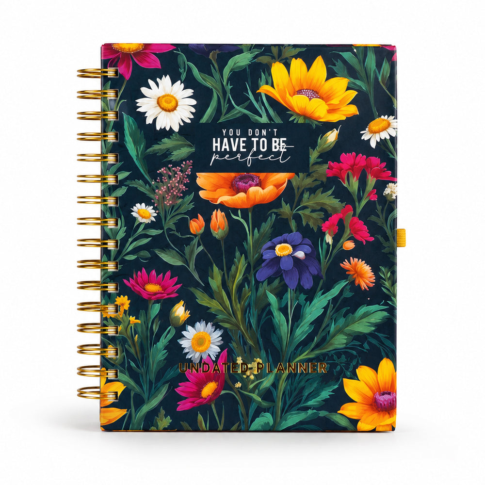 You Don't Have To Be Perfect — Undated Planner + Ultimate Sticker Book
