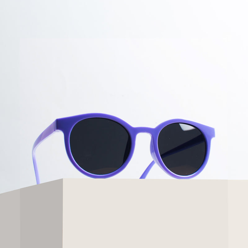 Violet Playful Orbit Round Kids' Sunglasses