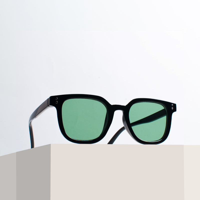 Jade Black Shimmer Shield Kids' Sunglasses