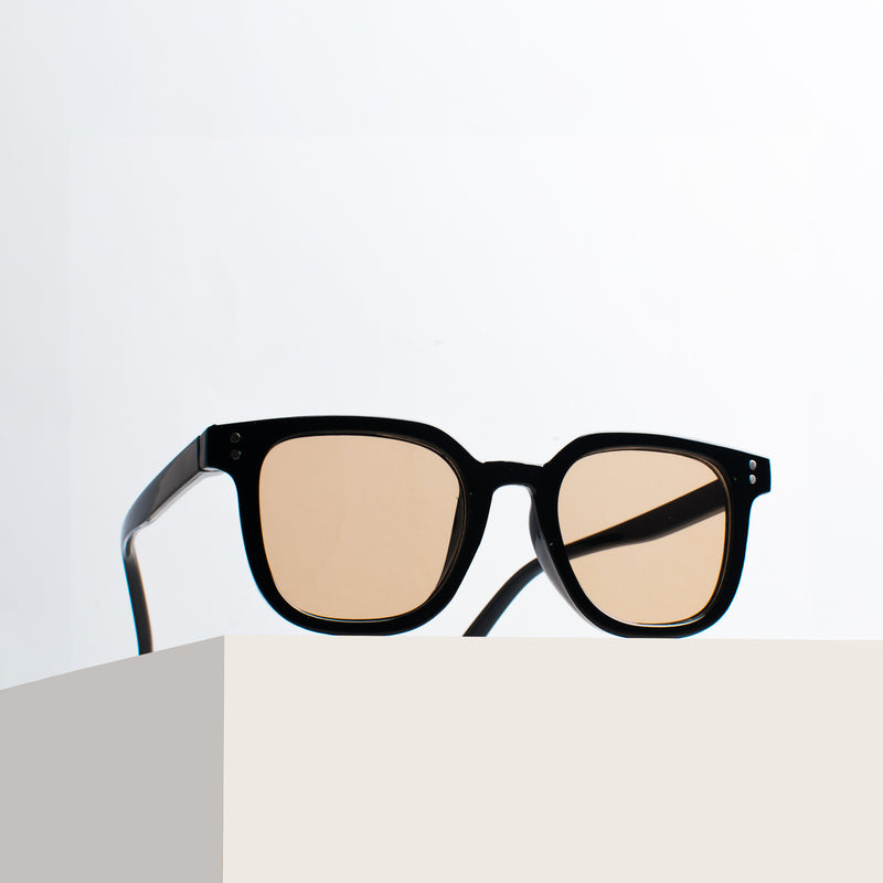 Tan Black Shimmer Shield Kids' Sunglasses