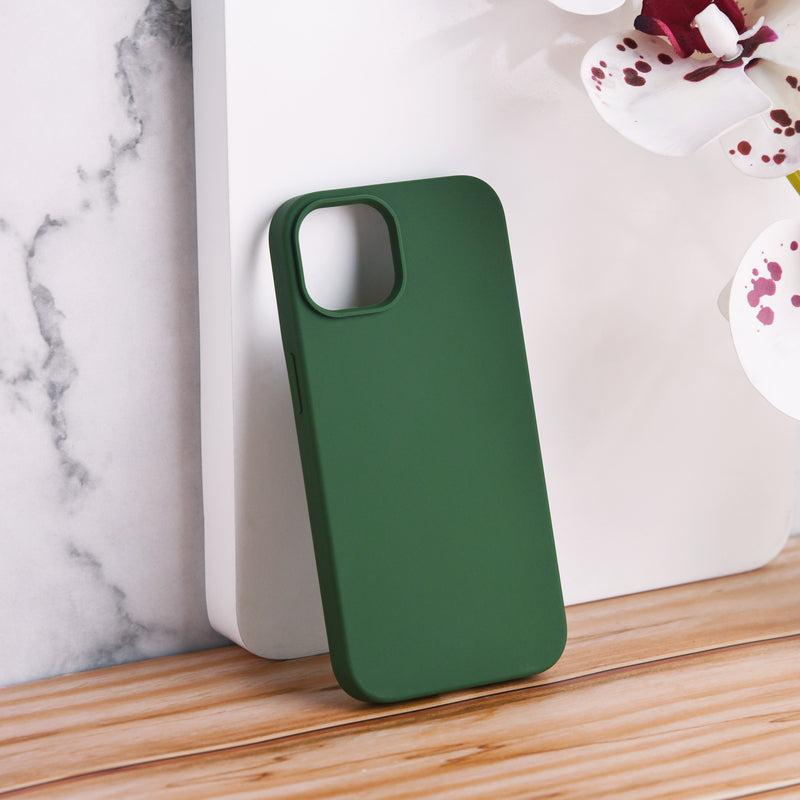 Colour Drop Silicone iPhone 13 Pro Case iPhone 13 Pro June Trading Forest Green  