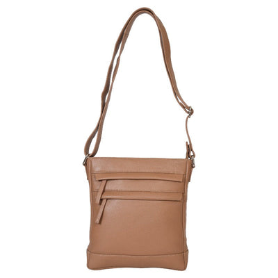Portlee Leather Travel Messenger Sling Bag for men & women, Floater Cognac (H2) Messenger & Sling Bag Portlee   