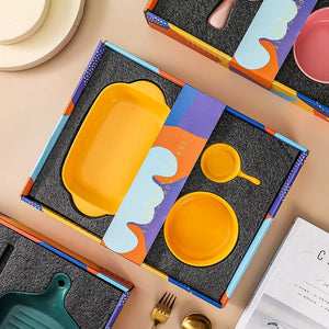 Meraz Emerald Green Serving Set (4 Pcs) Serving Platters The June Shop   